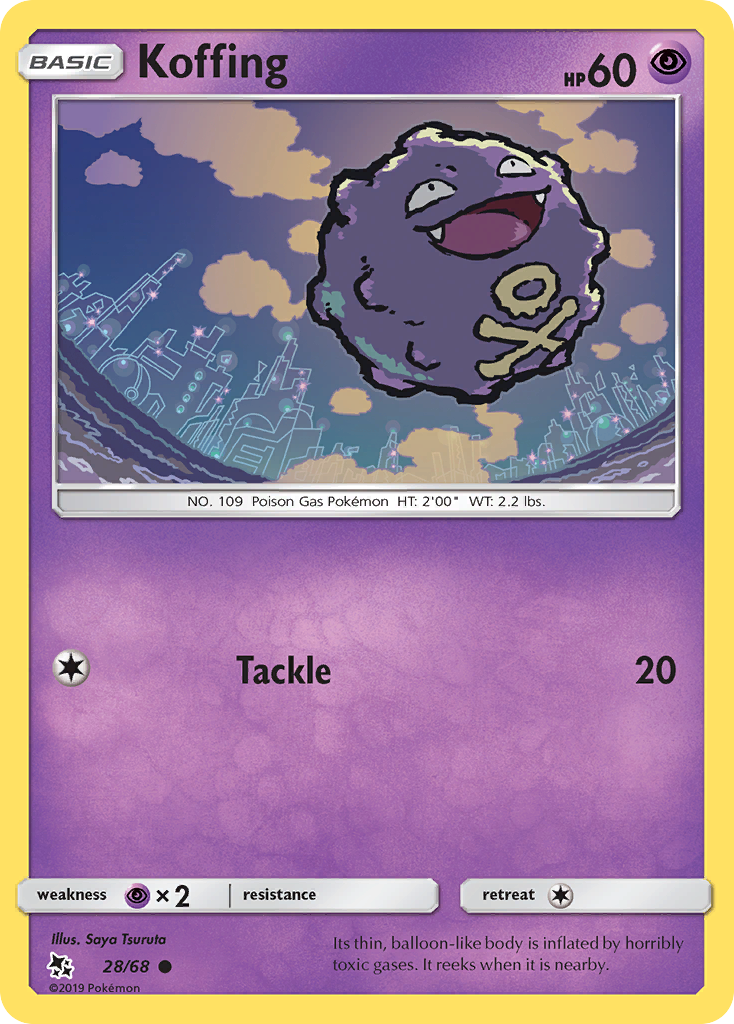 Koffing (28/68) [Sun & Moon: Hidden Fates] | Enigma On Main