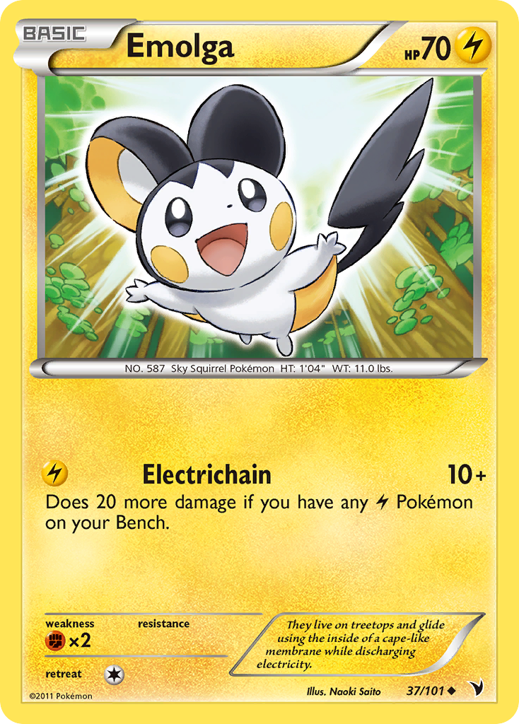 Emolga (37/101) [Black & White: Noble Victories] | Enigma On Main