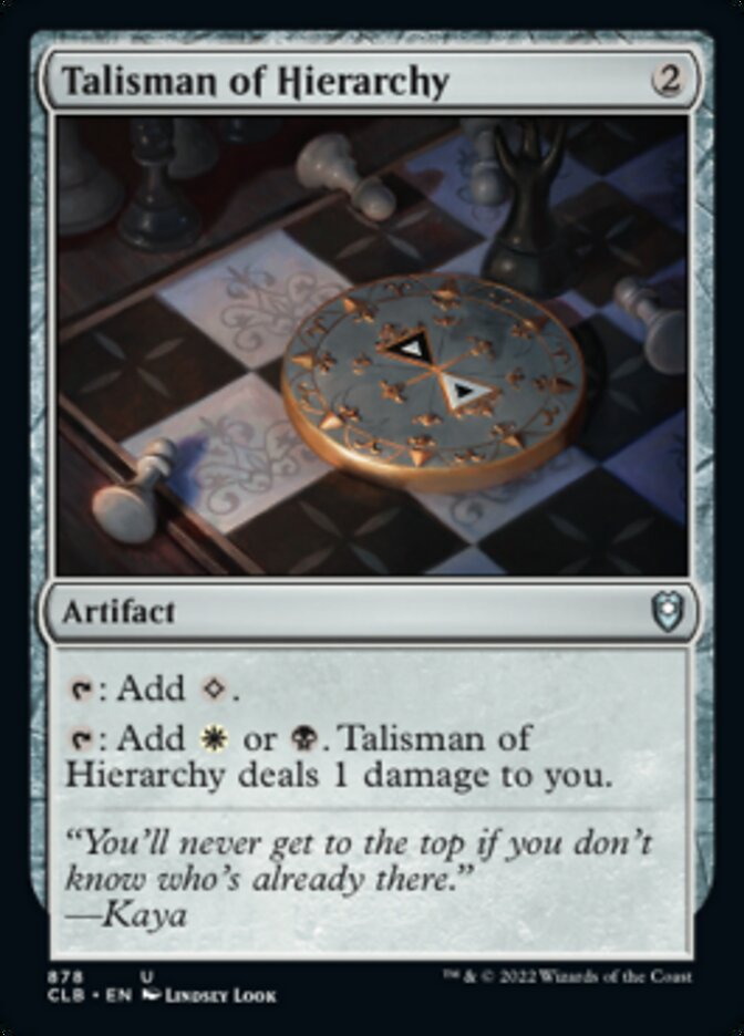 Talisman of Hierarchy [Commander Legends: Battle for Baldur's Gate] | Enigma On Main