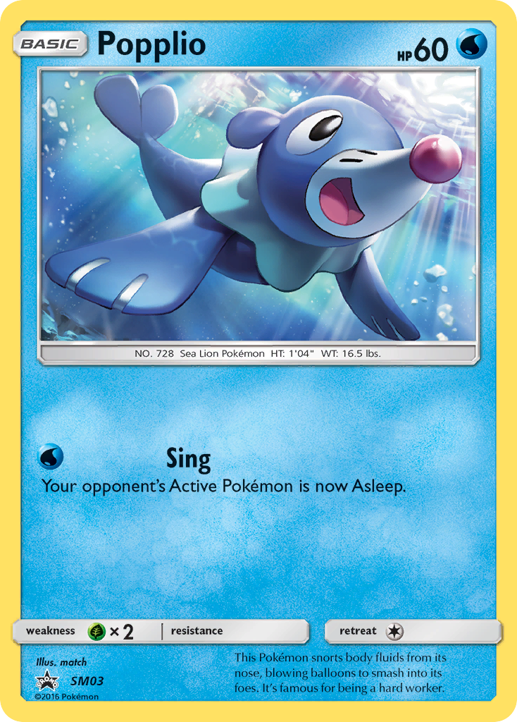 Popplio (SM03) [Sun & Moon: Black Star Promos] | Enigma On Main