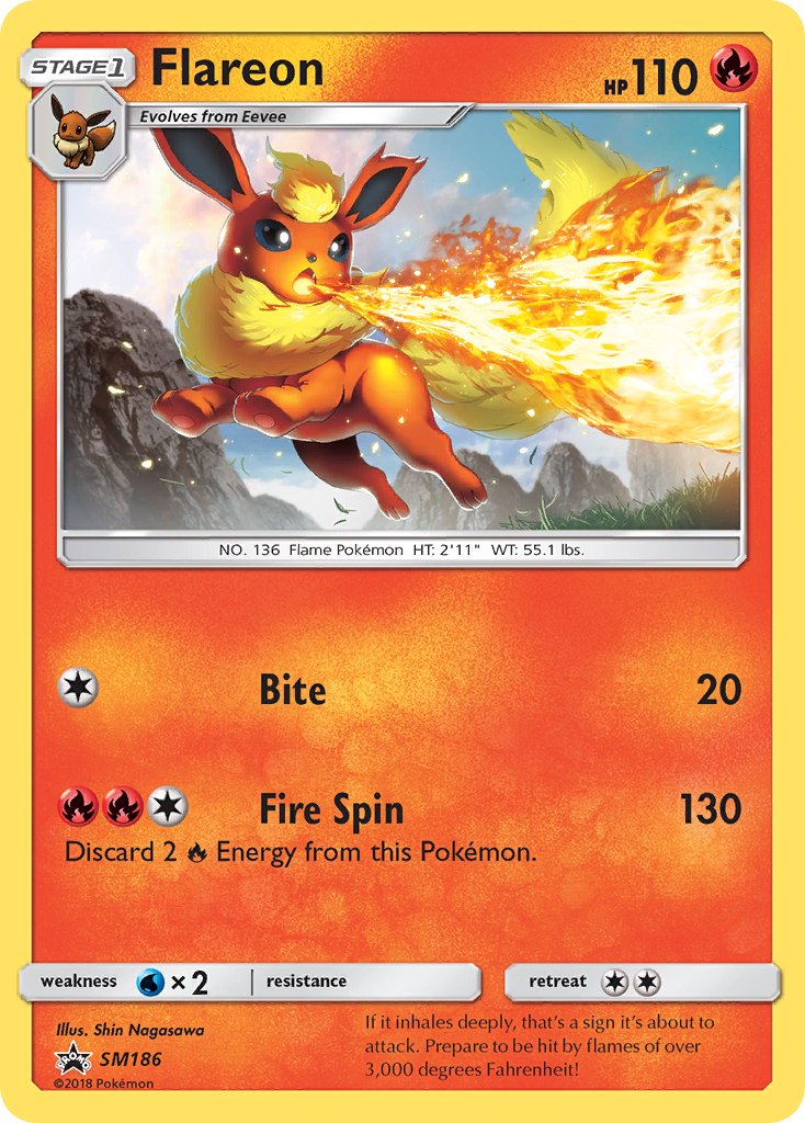 Flareon (SM186) [Sun & Moon: Black Star Promos] | Enigma On Main