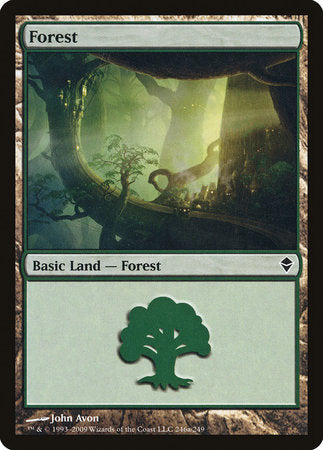 Forest (246a) [Zendikar] | Enigma On Main