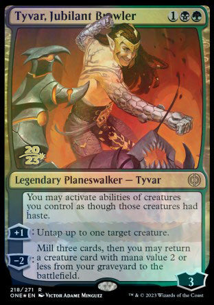 Tyvar, Jubilant Brawler [Phyrexia: All Will Be One Prerelease Promos] | Enigma On Main