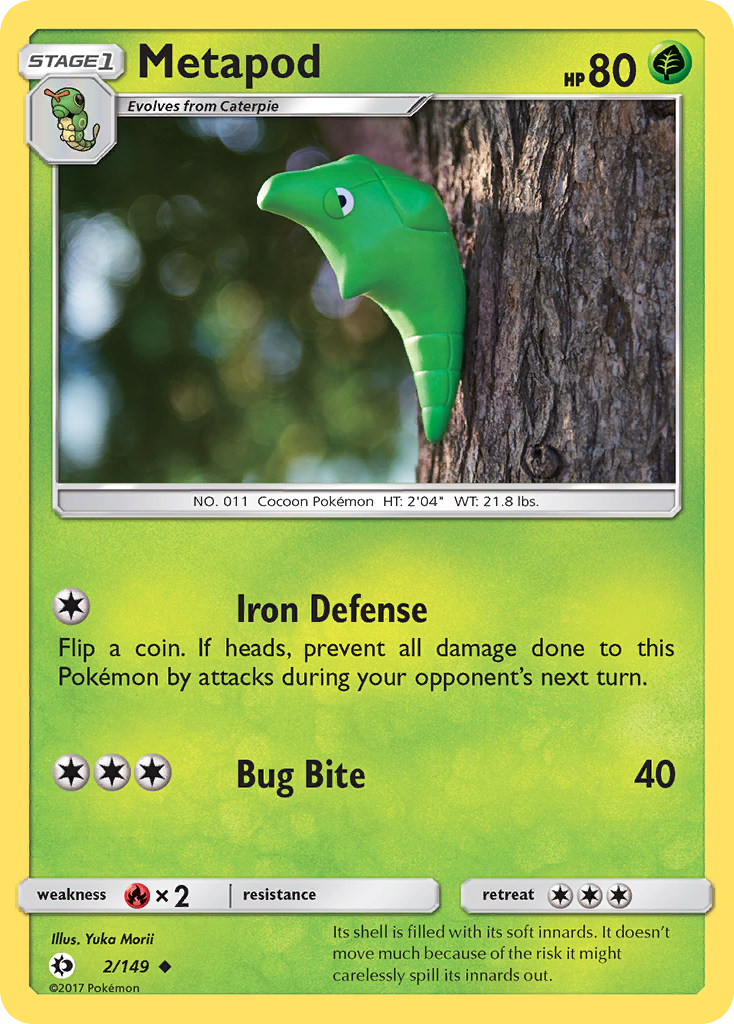 Metapod (2/149) [Sun & Moon: Base Set] | Enigma On Main