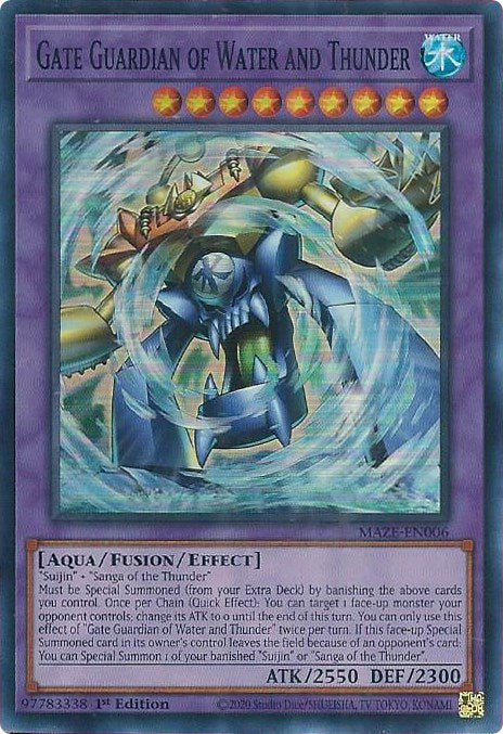 Gate Guardian of Water and Thunder [MAZE-EN006] Super Rare | Enigma On Main