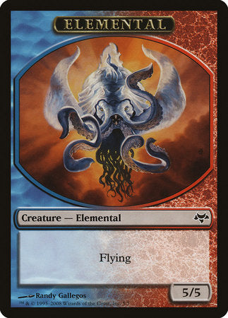 Elemental Token (Blue/Red) [Eventide Tokens] | Enigma On Main