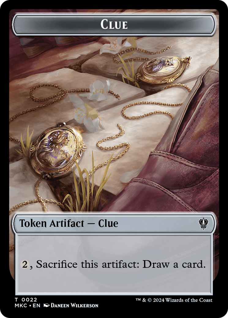 Clue // Food Double-Sided Token [Murders at Karlov Manor Commander Tokens] | Enigma On Main