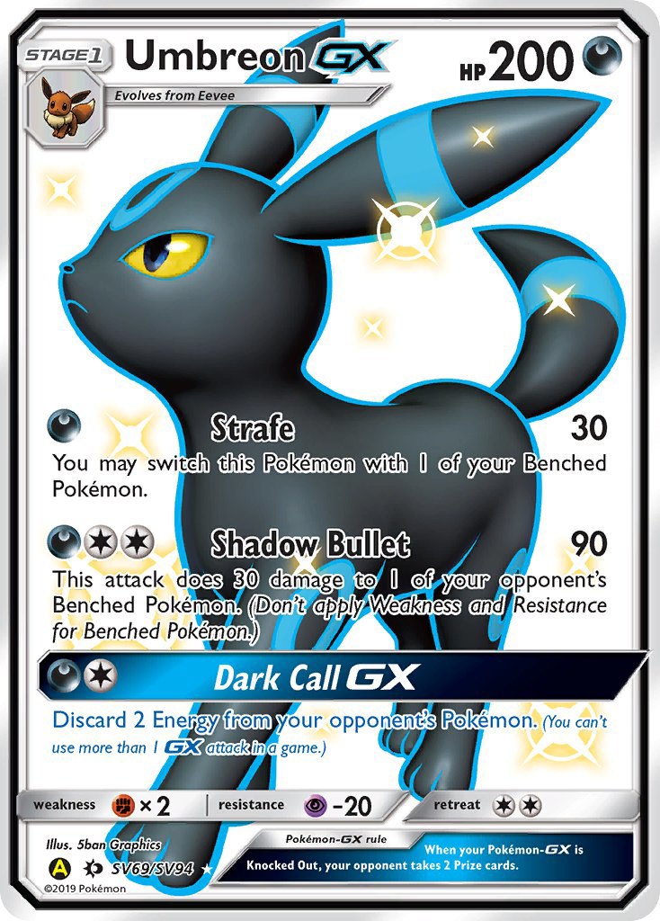 Umbreon GX (SV69/SV94) [Sun & Moon: Hidden Fates - Shiny Vault] | Enigma On Main