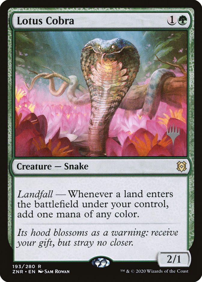 Lotus Cobra (Promo Pack) [Zendikar Rising Promos] | Enigma On Main