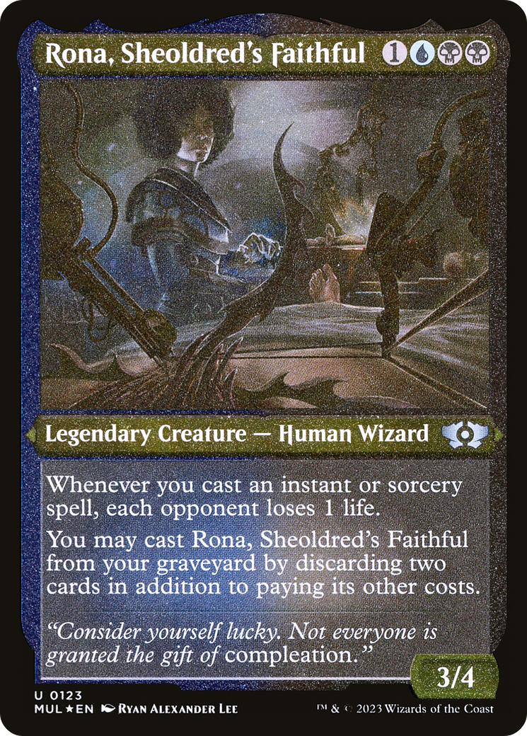 Rona, Sheoldred's Faithful (Foil Etched) [Multiverse Legends] | Enigma On Main