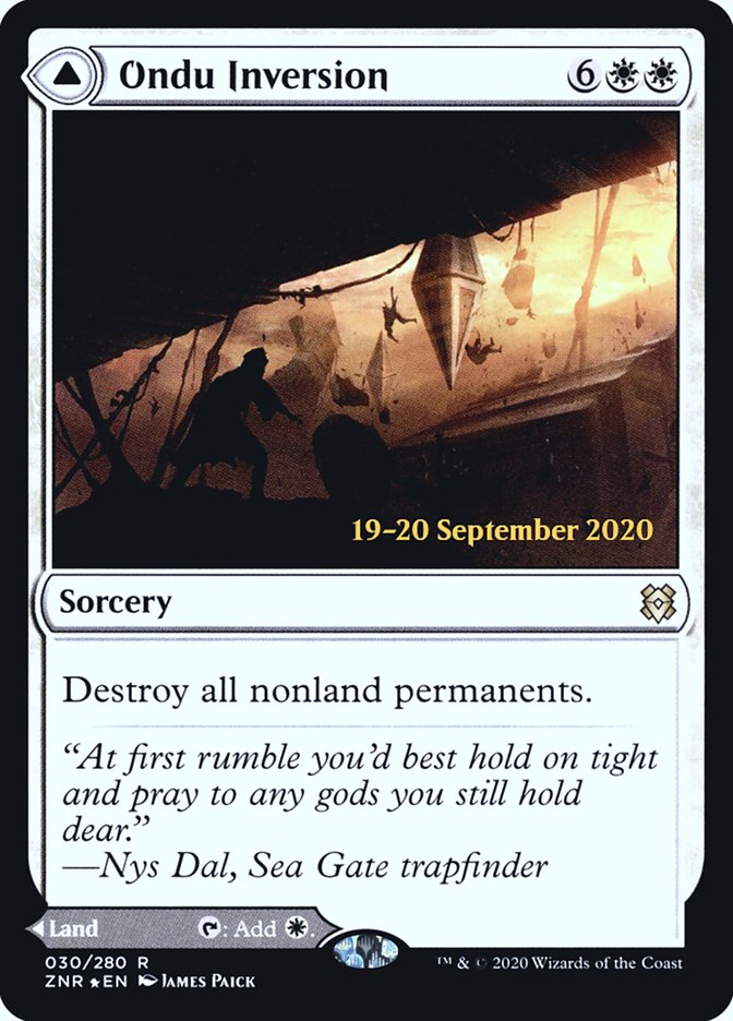 Ondu Inversion // Ondu Skyruins  [Zendikar Rising Prerelease Promos] | Enigma On Main