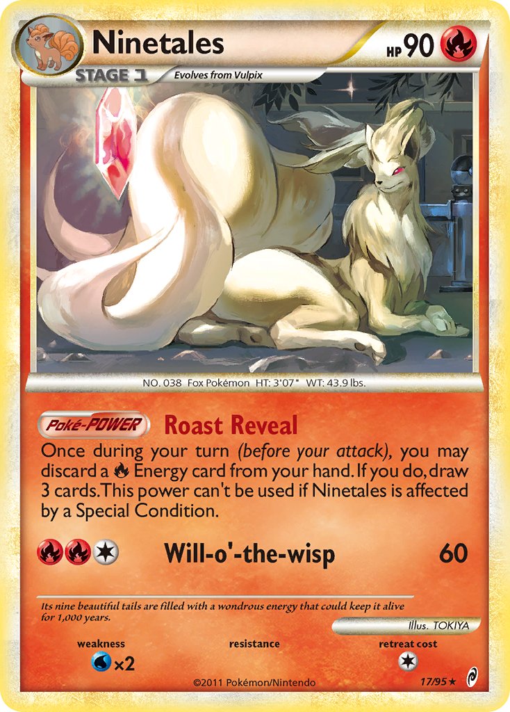 Ninetales (17/95) (Theme Deck Exclusive) [HeartGold & SoulSilver: Call of Legends] | Enigma On Main