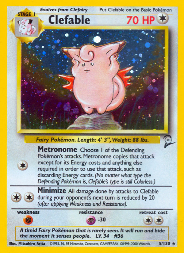 Clefable (5/130) [Base Set 2] | Enigma On Main