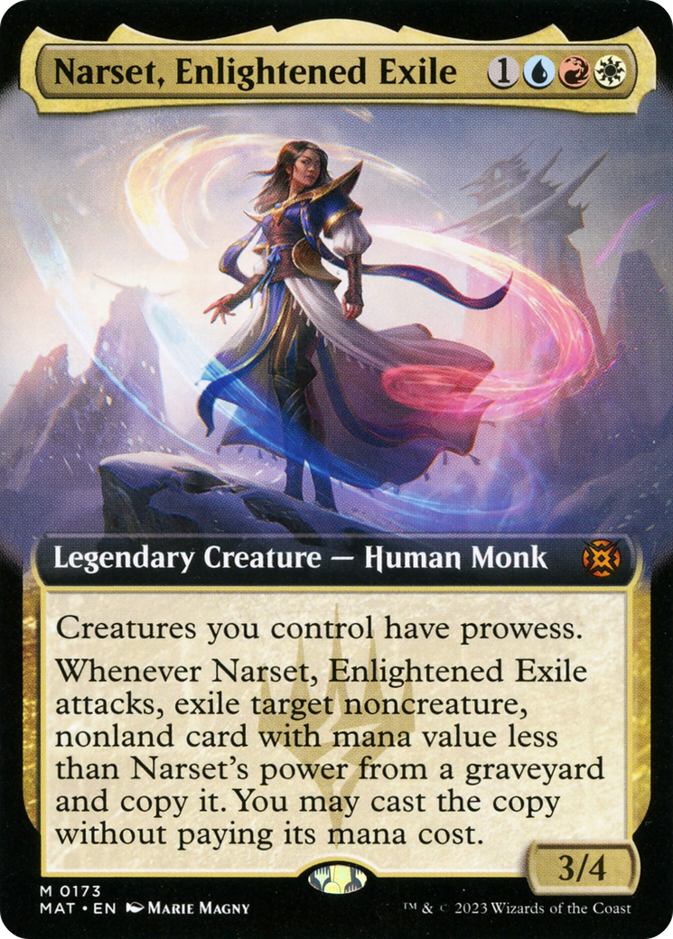 Narset, Enlightened Exile (Extended Art) [March of the Machine: The Aftermath] | Enigma On Main