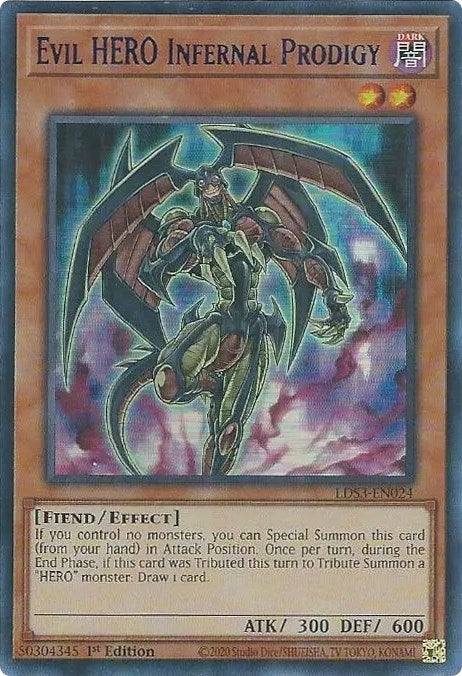 Evil HERO Infernal Prodigy (Blue) [LDS3-EN024] Ultra Rare | Enigma On Main