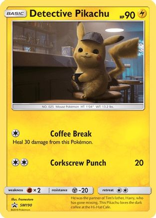 Detective Pikachu (SM190) [Sun & Moon: Black Star Promos] | Enigma On Main