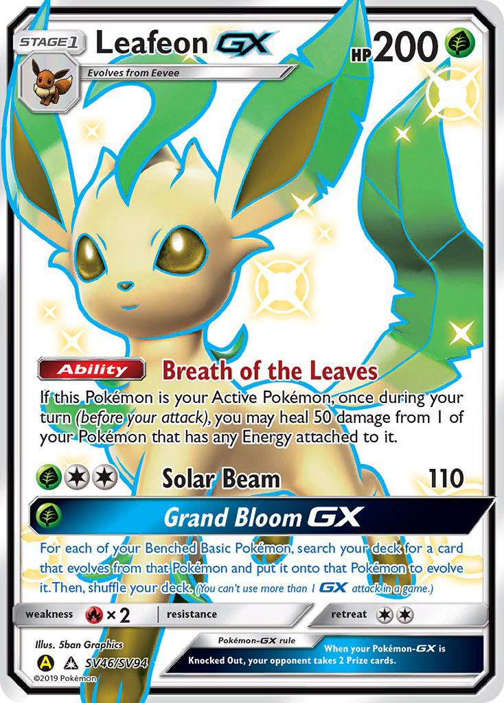 Leafeon GX (SV46/SV94) [Sun & Moon: Hidden Fates - Shiny Vault] | Enigma On Main