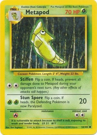 Metapod (54/102) [Base Set Unlimited] | Enigma On Main