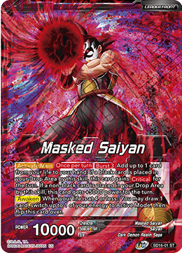 Masked Saiyan // SS3 Bardock, Reborn from Darkness (Starter Deck Exclusive) (SD16-01) [Cross Spirits] | Enigma On Main