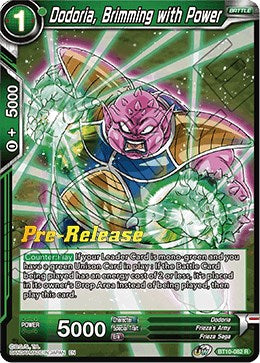 Dodoria, Brimming with Power (BT10-082) [Rise of the Unison Warrior Prerelease Promos] | Enigma On Main