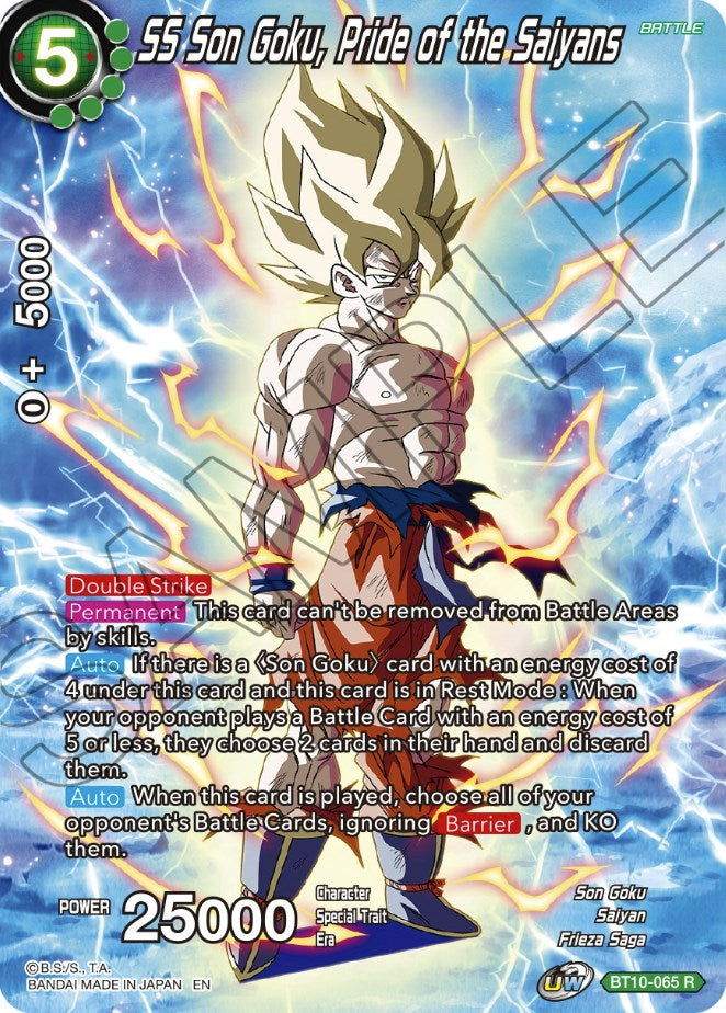 SS Son Goku, Pride of the Saiyans (BT10-065) [Theme Selection: History of Son Goku] | Enigma On Main