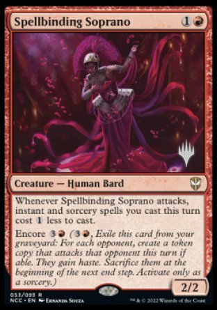 Spellbinding Soprano (Promo Pack) [Streets of New Capenna Commander Promos] | Enigma On Main