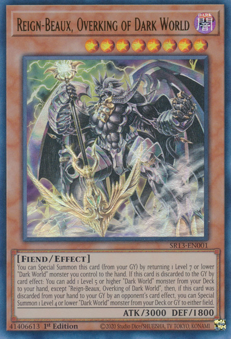 Reign-Beaux, Overking of Dark World [SR13-EN001] Ultra Rare | Enigma On Main