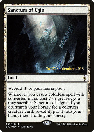 Sanctum of Ugin [Battle for Zendikar Promos] | Enigma On Main