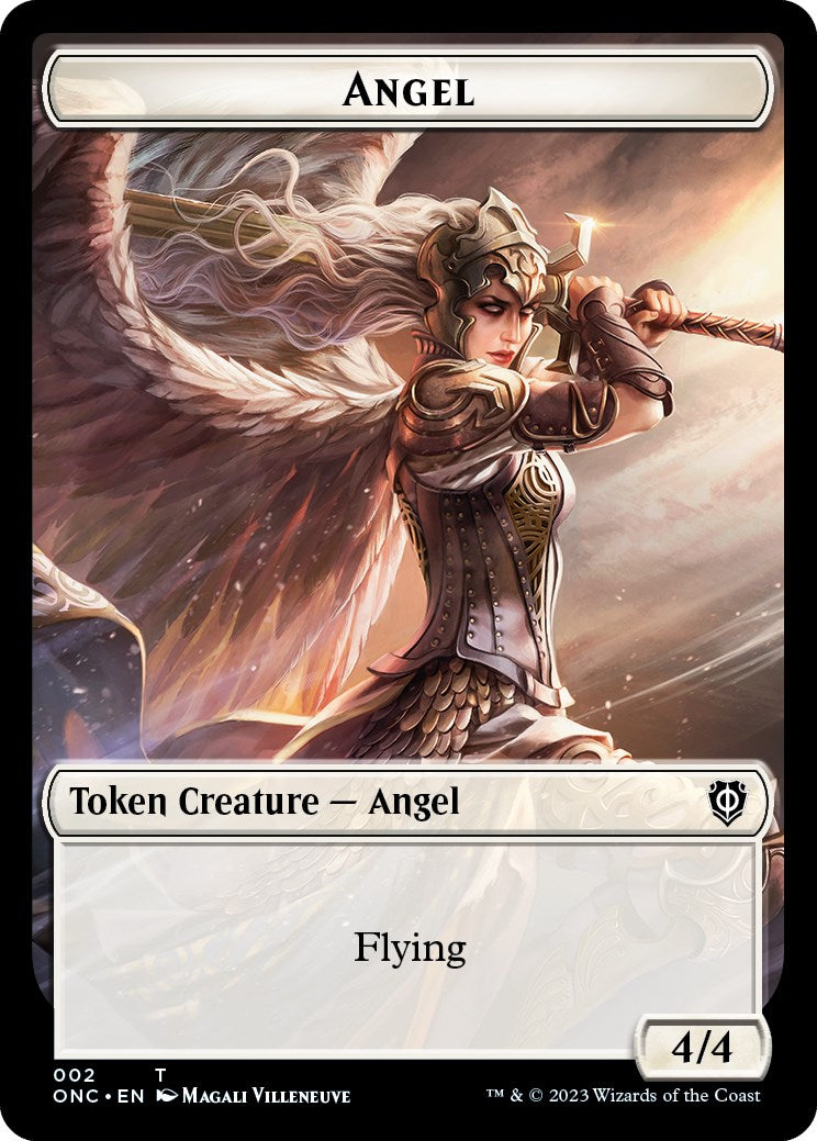 Soldier (007) // Angel Double-Sided Token [Phyrexia: All Will Be One Commander Tokens] | Enigma On Main