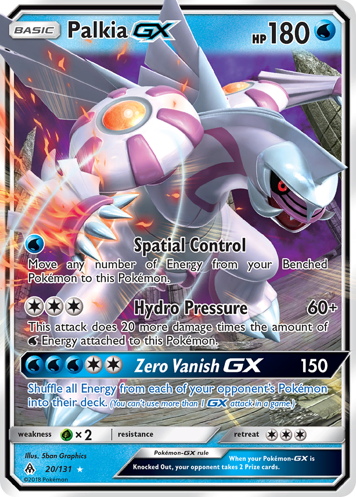 Palkia GX (20/131) [Sun & Moon: Forbidden Light] | Enigma On Main