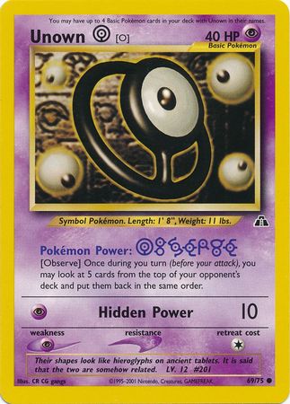 Unown [O] (69/75) [Neo Discovery Unlimited] | Enigma On Main