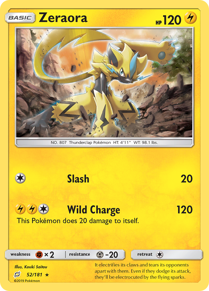 Zeraora (52/181) [Sun & Moon: Team Up] | Enigma On Main