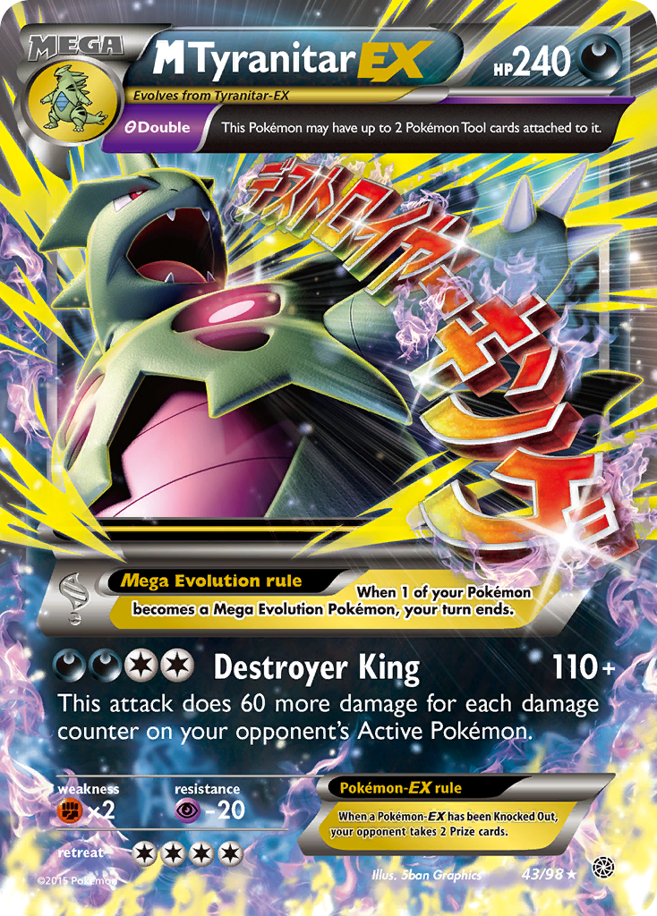 M Tyranitar EX (43/98) [XY: Ancient Origins] | Enigma On Main