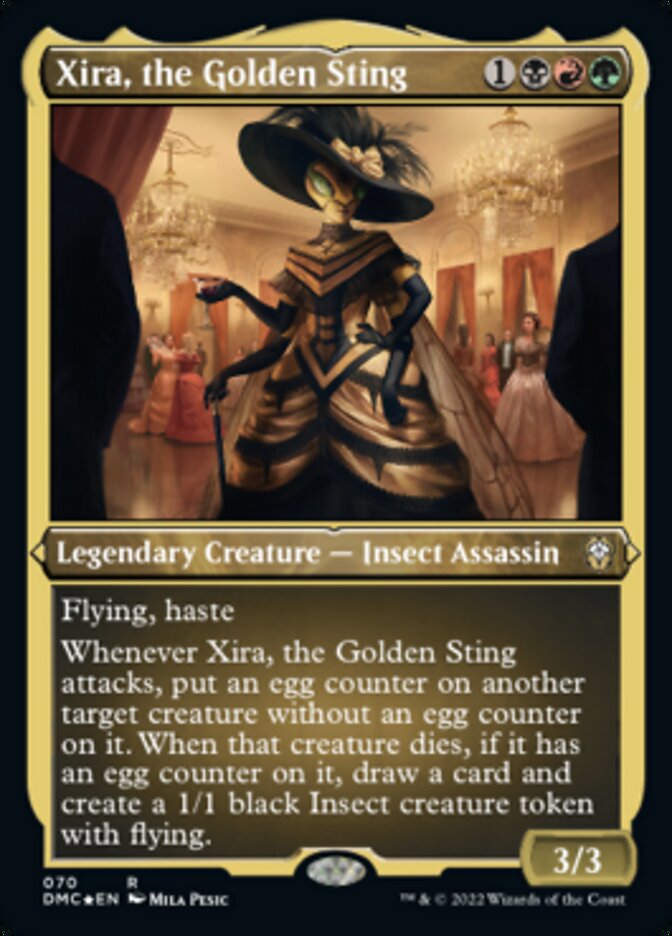 Xira, the Golden Sting (Foil Etched) [Dominaria United Commander] | Enigma On Main