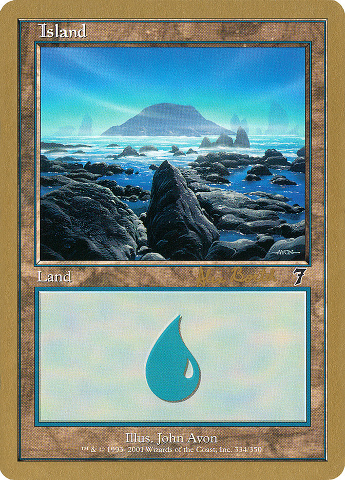 Island (ab334) (Alex Borteh) [World Championship Decks 2001] | Enigma On Main