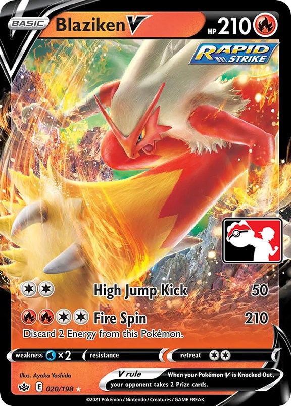 Blaziken V (020/198) [Prize Pack Series One] | Enigma On Main
