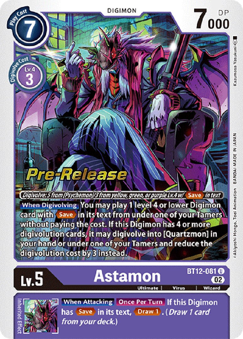 Astamon [BT12-081] [Across Time Pre-Release Cards] | Enigma On Main