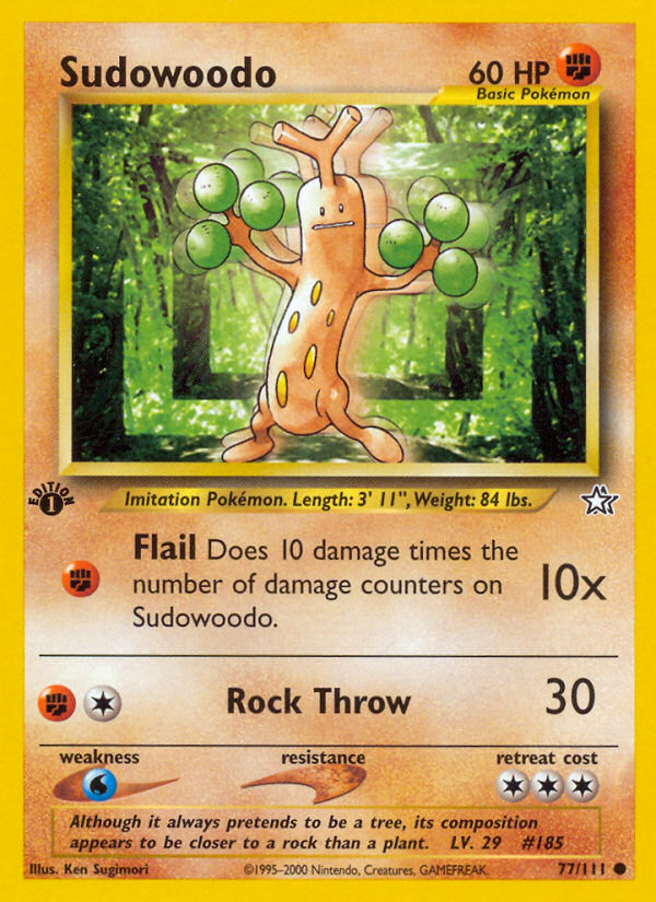 Sudowoodo (77/111) [Neo Genesis 1st Edition] | Enigma On Main