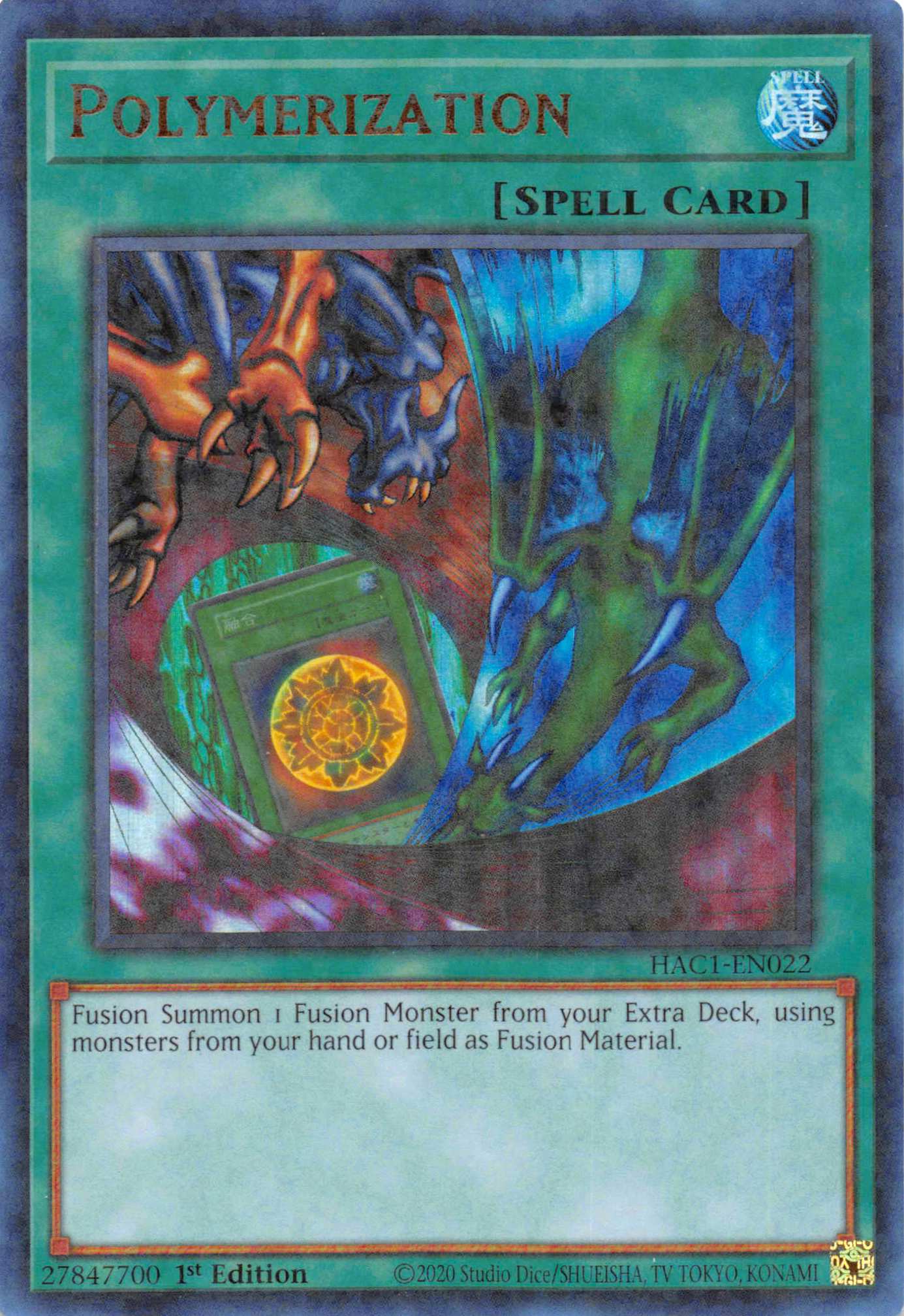 Polymerization (Duel Terminal) [HAC1-EN022] Parallel Rare | Enigma On Main