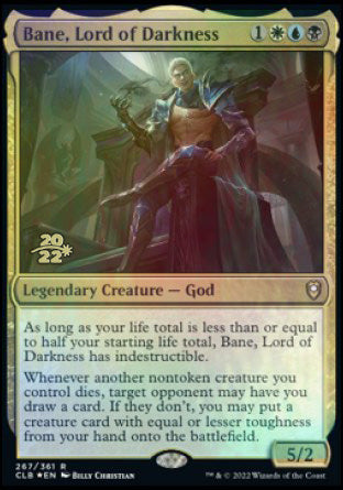 Bane, Lord of Darkness [Commander Legends: Battle for Baldur's Gate Prerelease Promos] | Enigma On Main