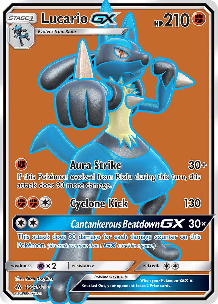 Lucario GX (122/131) [Sun & Moon: Forbidden Light] | Enigma On Main