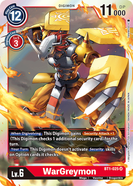 WarGreymon [BT1-025] [Release Special Booster Ver.1.0] | Enigma On Main