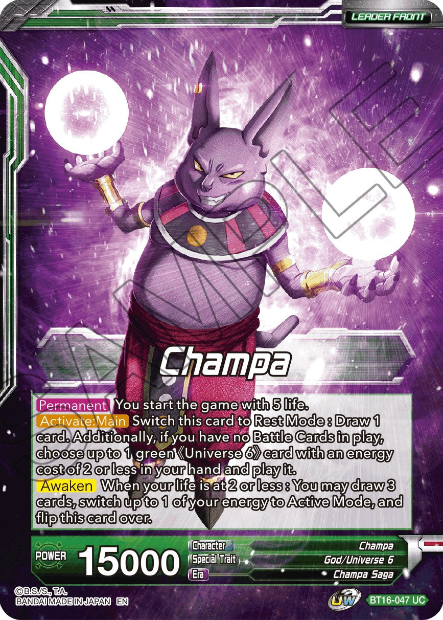 Champa // Champa, Victory at All Costs (BT16-047) [Realm of the Gods Prerelease Promos] | Enigma On Main