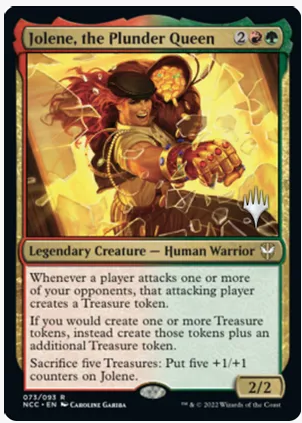 Jolene, the Plunder Queen (Promo Pack) [Streets of New Capenna Commander Promos] | Enigma On Main