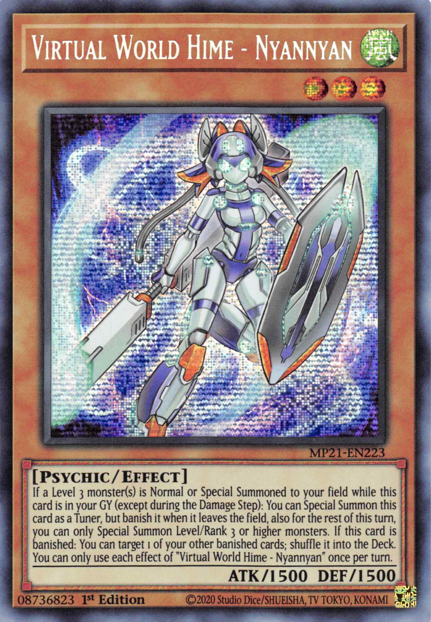 Virtual World Hime - Nyannyan [MP21-EN223] Prismatic Secret Rare | Enigma On Main