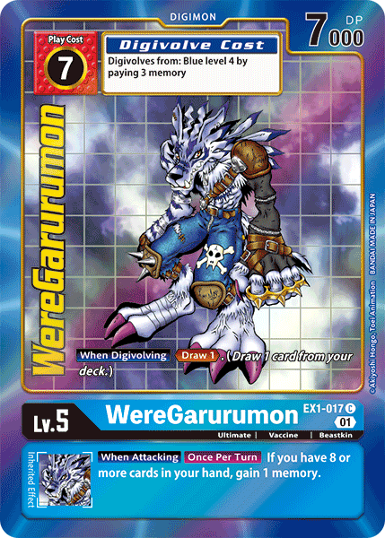 WereGarurumon [EX1-017] (Alternate Art) [Classic Collection] | Enigma On Main