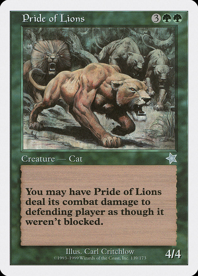 Pride of Lions [Starter 1999] | Enigma On Main