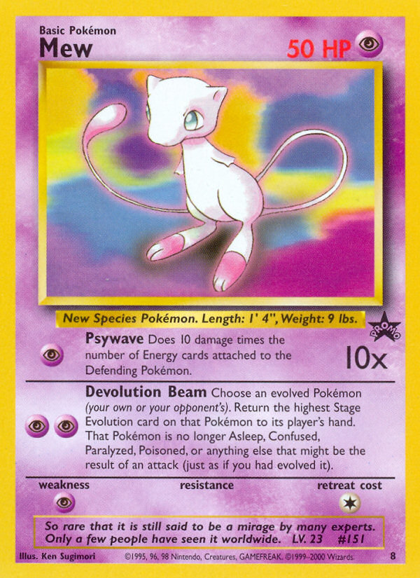 Mew (8) [Wizards of the Coast: Black Star Promos] | Enigma On Main