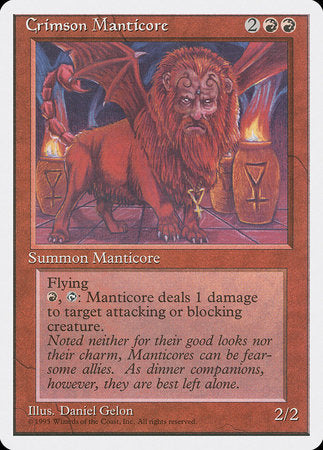 Crimson Manticore [Fourth Edition] | Enigma On Main