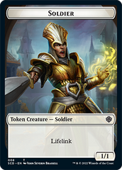 Elf Warrior // Soldier Double-Sided Token [Starter Commander Decks] | Enigma On Main